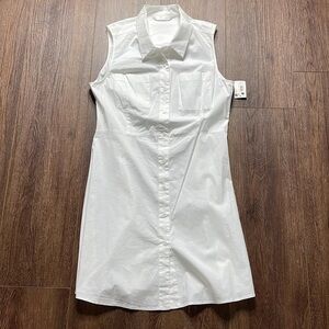 Ana Luz Sleeveless Button Down Shirt Dress Sz.M